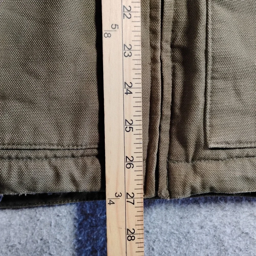 The North Face Mens Brown Cotton Canvas Sherpa Lined Hooded Workwear Jacket L